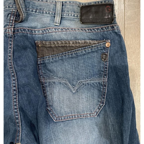GUESS Jeans Men’s 38 Rebel Straight Leg 100% Cotton Low Rise Denim Size 36x31 - Picture 7 of 7